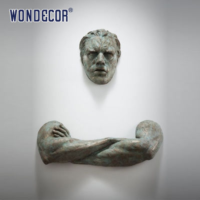 Bronze Metal Wall Art Sculpture 3D Abstract Art Sculpture Customized Size