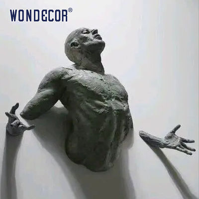 Bronze Metal Wall Art Sculpture 3D Abstract Art Sculpture Customized Size