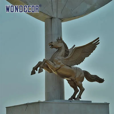 Outdoor metal animal decoration large cast bronze Tianma statue