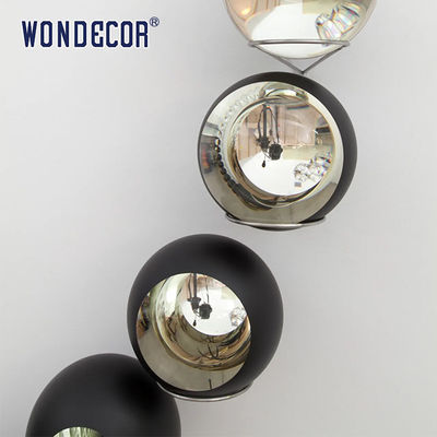 Smooth Texture Metal Wall Art Sculpture Customized Contemporary Ball