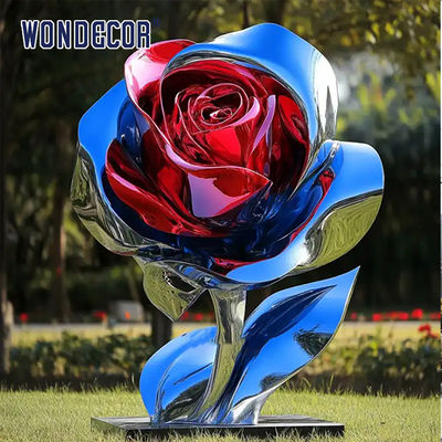 Large-Scale Mirror Polished Corrosion Resistant Stainless Steel Sculpture for Outdoor Garden Metal Art